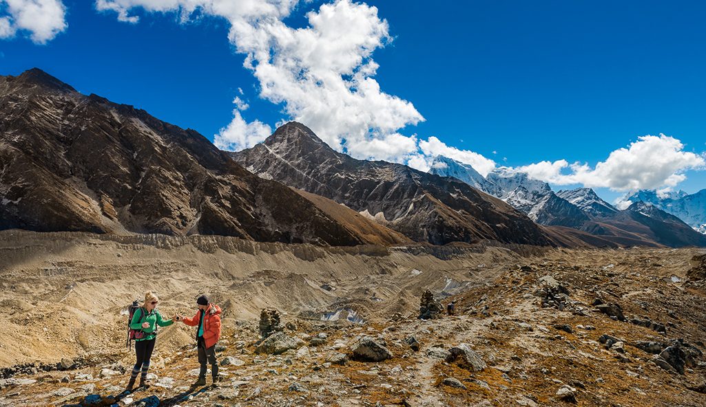 Hiking Through Majestic Peaks